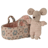Baby Mouse in Carry Cot by Maileg - Maude Kids Decor