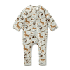 Organic Drop Needle Cotton Zipsuit with Feet by Wilson + Frenchy - Maude Kids Decor