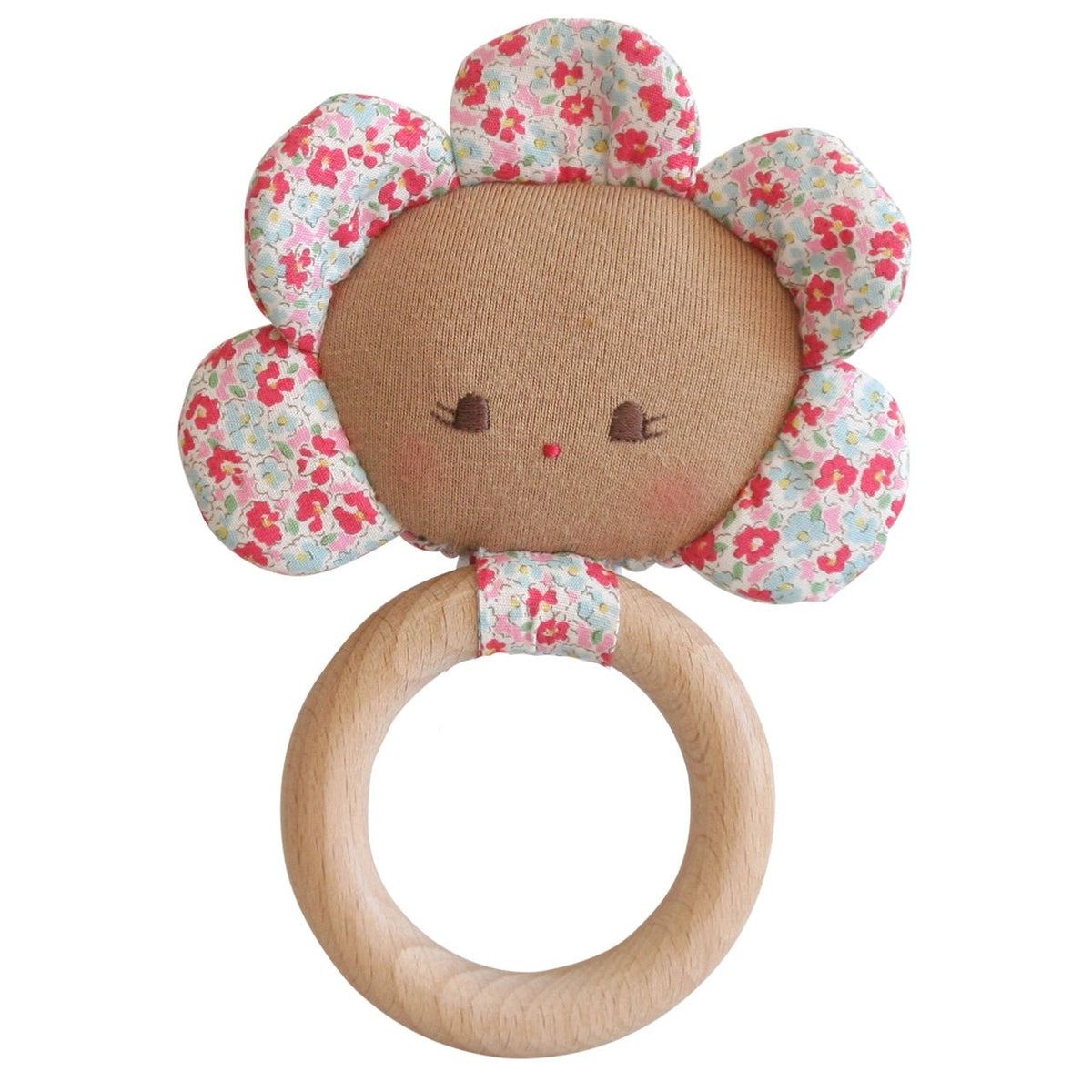 Flower Baby Teether Rattle by Alimrose - Maude Kids Decor