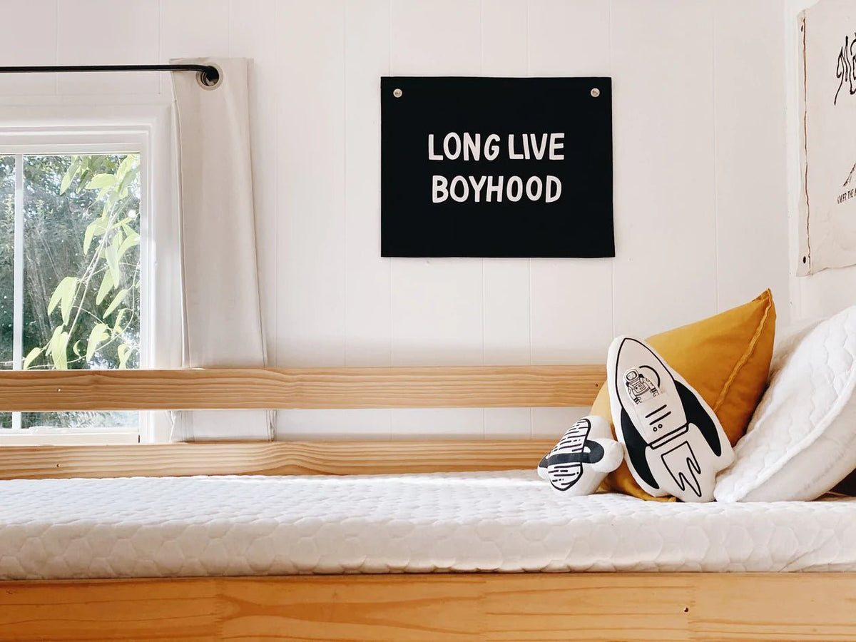 Long Live Boyhood Canvas Banner by Imani Collective - Maude Kids Decor