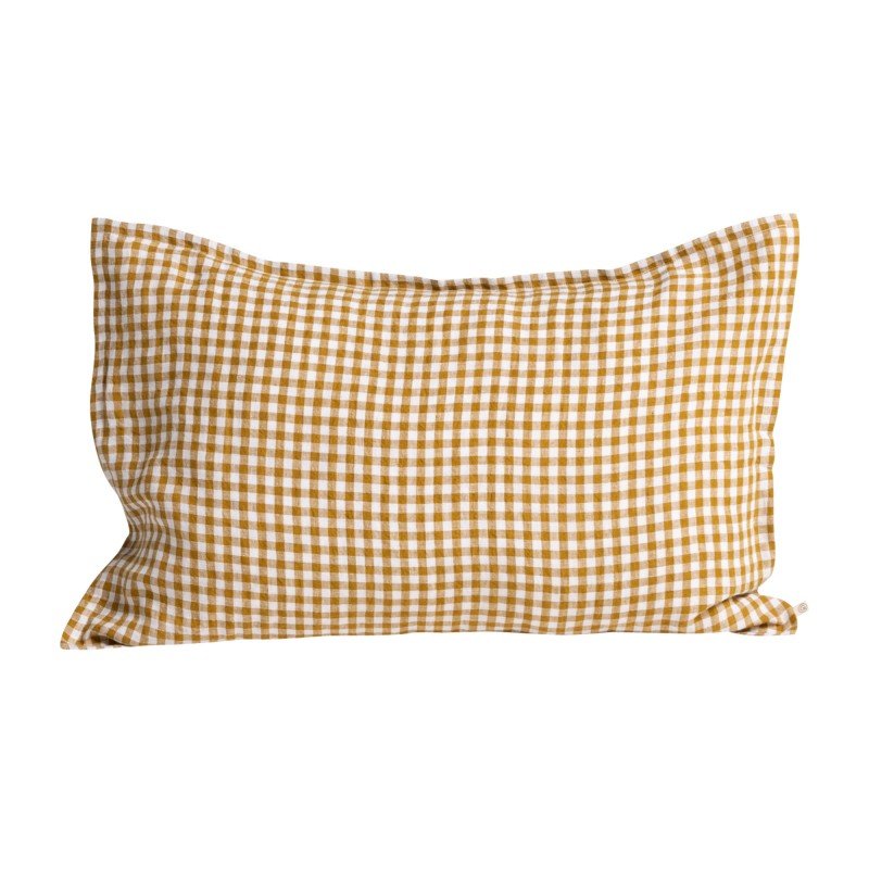 Vichy Linen Pillowcase by Gabrielle Paris - Maude Kids Decor