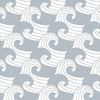 Waves Crib Fitted Sheet by Swedish Linens - Maude Kids Decor