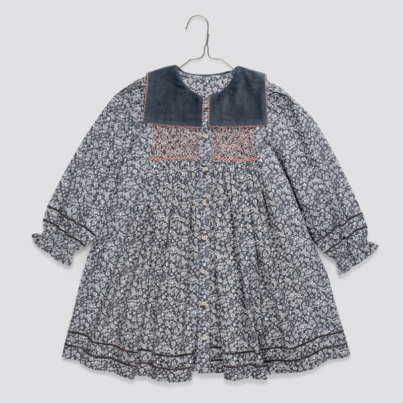 Elizabeth Dress | Barley Floral by Little Cotton Clothes
