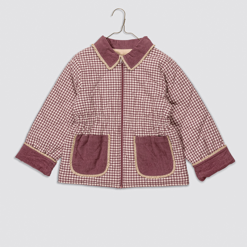 Elsie Jacket | Sugarplum Check by Little Cotton Clothes