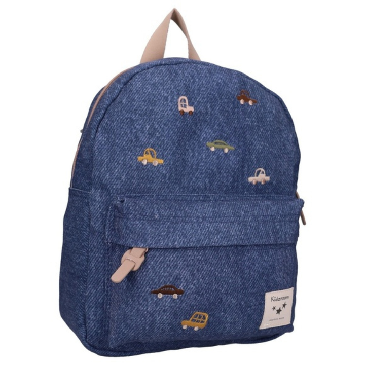 Blossom and Bows Kids Backpack (7.5L) | Denim Cars by Kidzroom