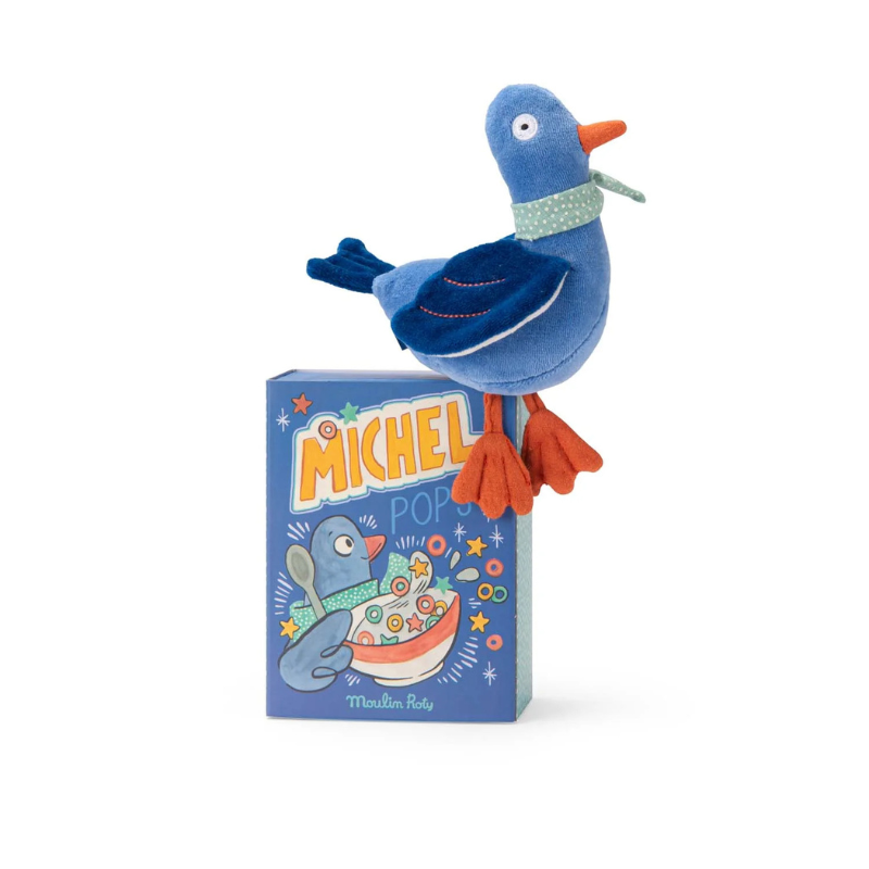 Puce &amp; Pilou | Pigeon Rattle Soft Toy by Moulin Roty