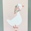 Liberty Fabric Duck Nursery Art Print by The Charming Press