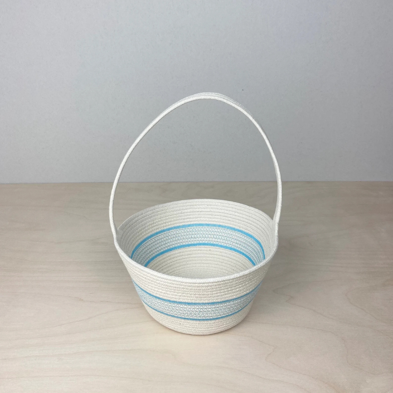Handmade Cotton Rope Easter Basket | Original by Crafting the Harvest
