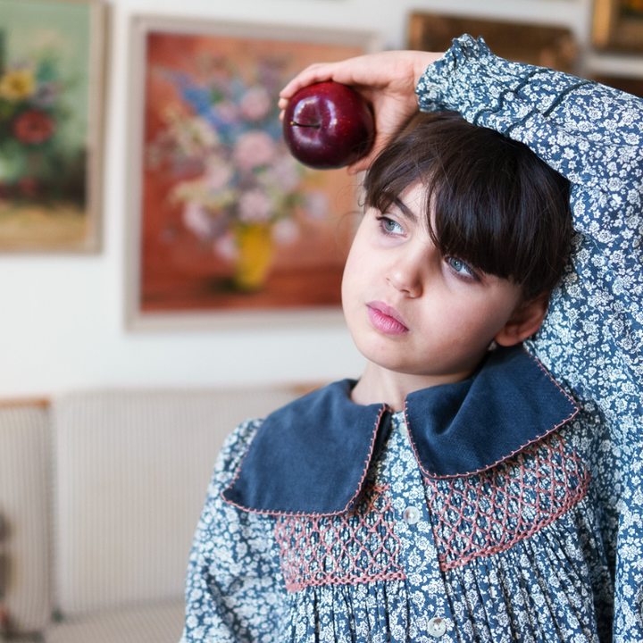 Elizabeth Dress | Barley Floral by Little Cotton Clothes