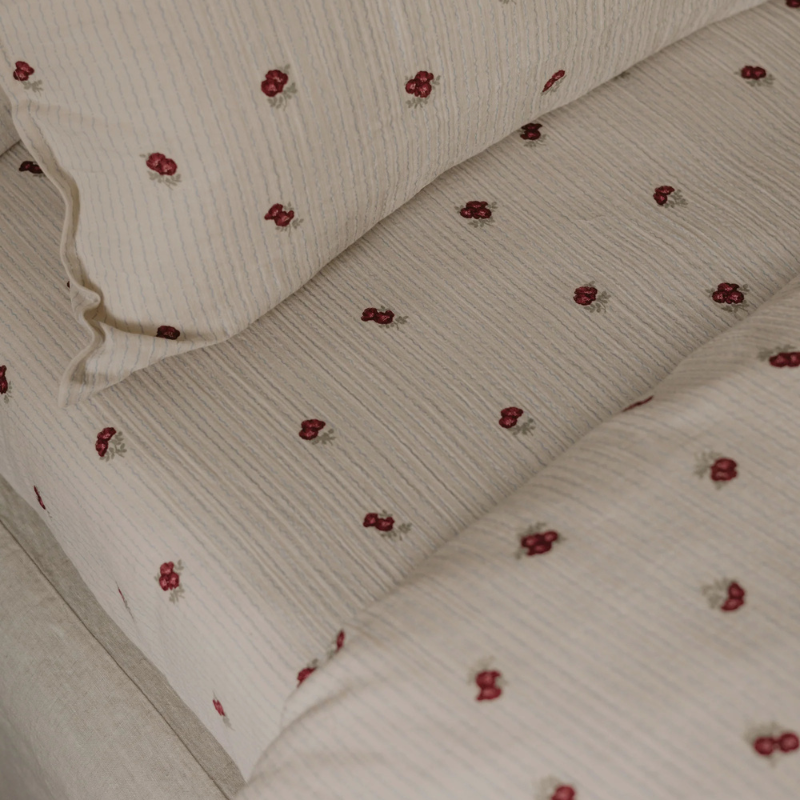 Muslin Fitted Crib Sheet | Rosehip by Garbo &amp; Friends