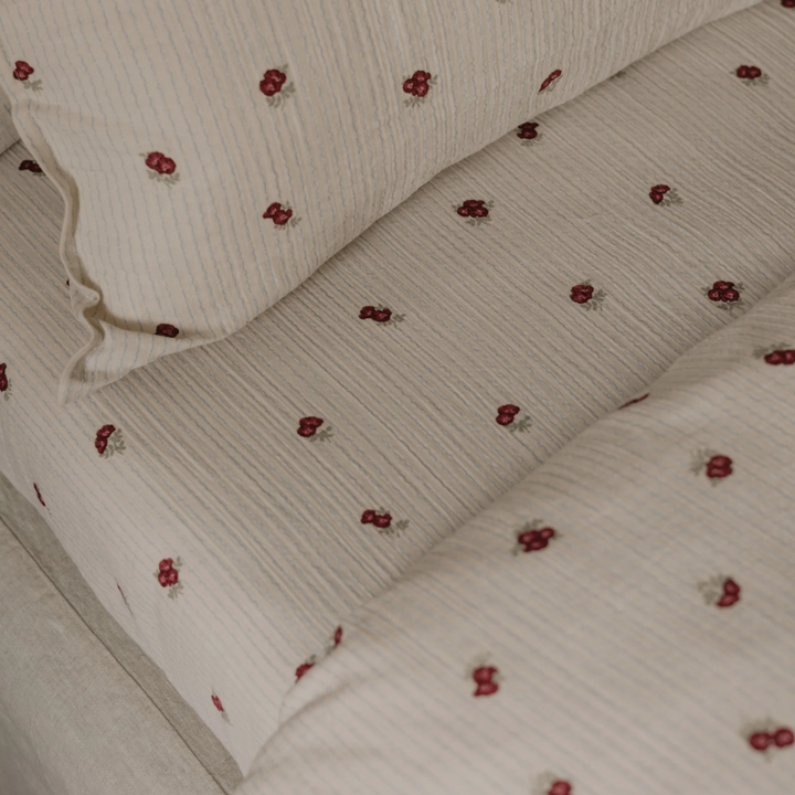 Muslin Fitted Crib Sheet | Rosehip by Garbo &amp; Friends