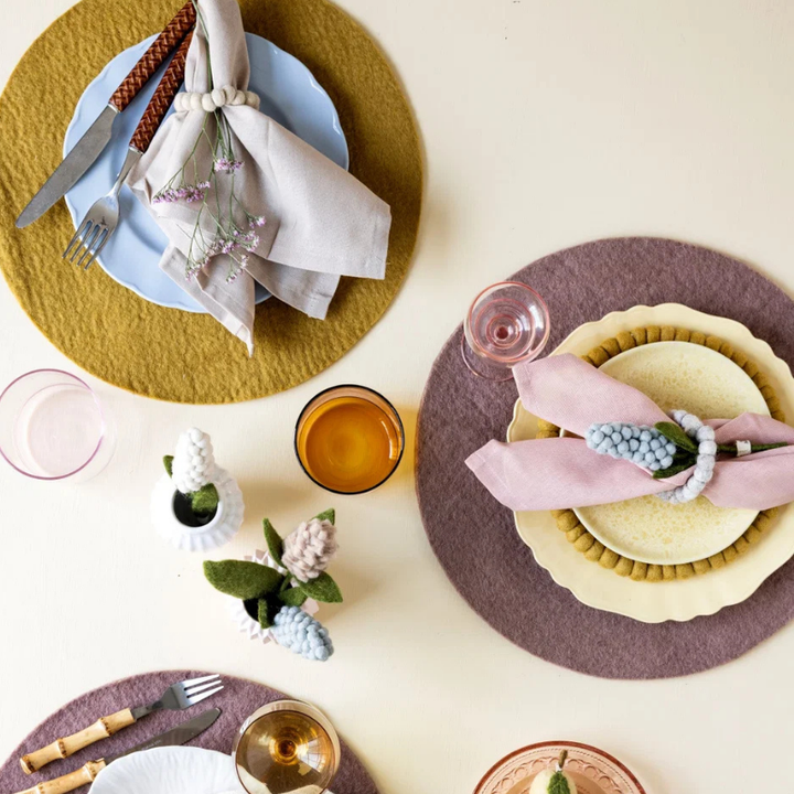 Felted Round Placemat (Set of 2) by Én Gry &amp; Sif