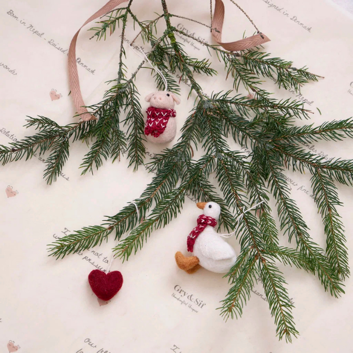 Goose with Scarf Christmas Ornament by Én Gry &amp; Sif