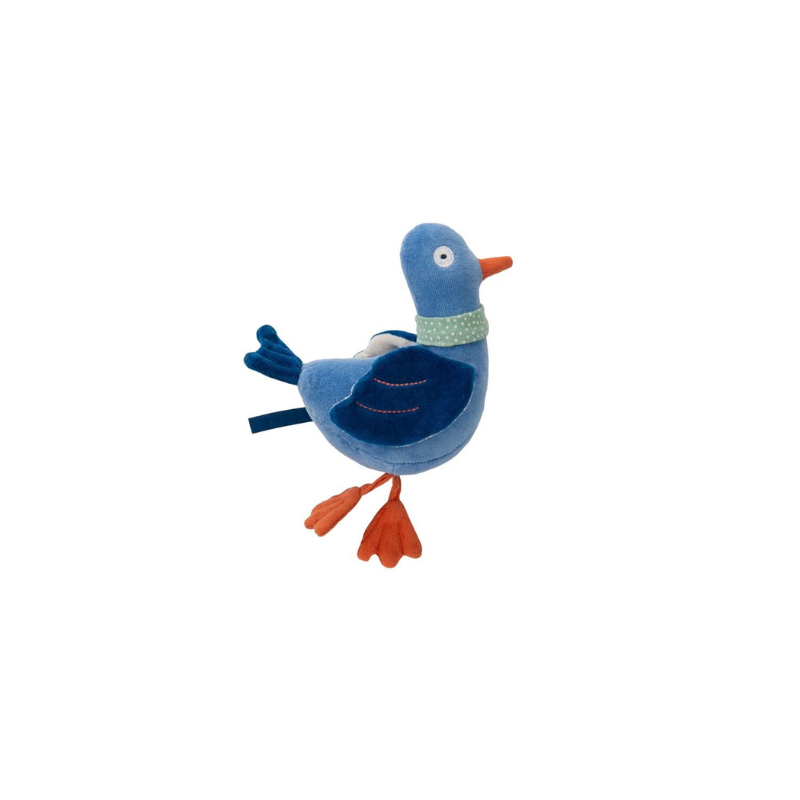 Puce &amp; Pilou | Pigeon Rattle Soft Toy by Moulin Roty