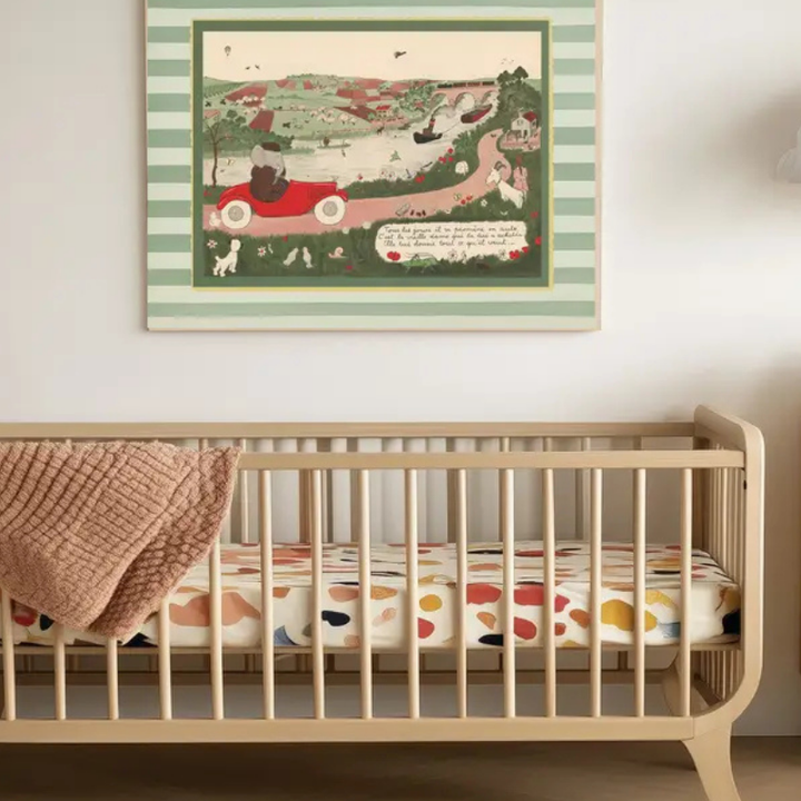 Babar Adventure Nursery Art Print | Driving in the Countryside by Kumo Art Prints