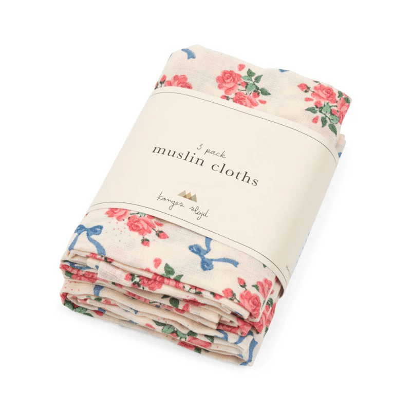 3 - Pack Muslin GOTS cloths by Konges Sløjd - Maude Kids Decor