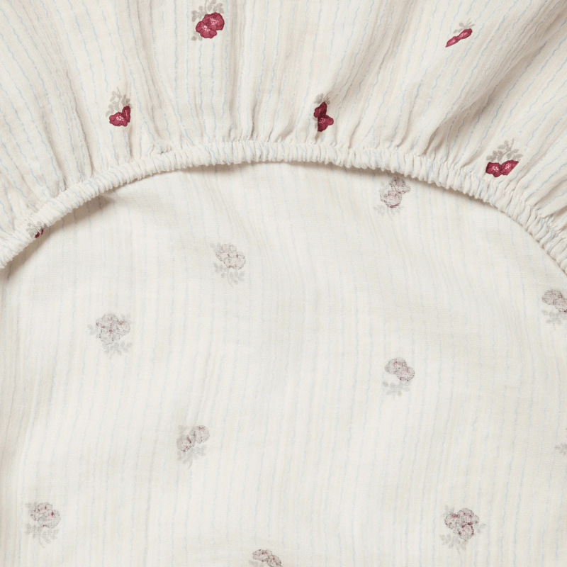 Muslin Fitted Crib Sheet | Rosehip by Garbo &amp; Friends