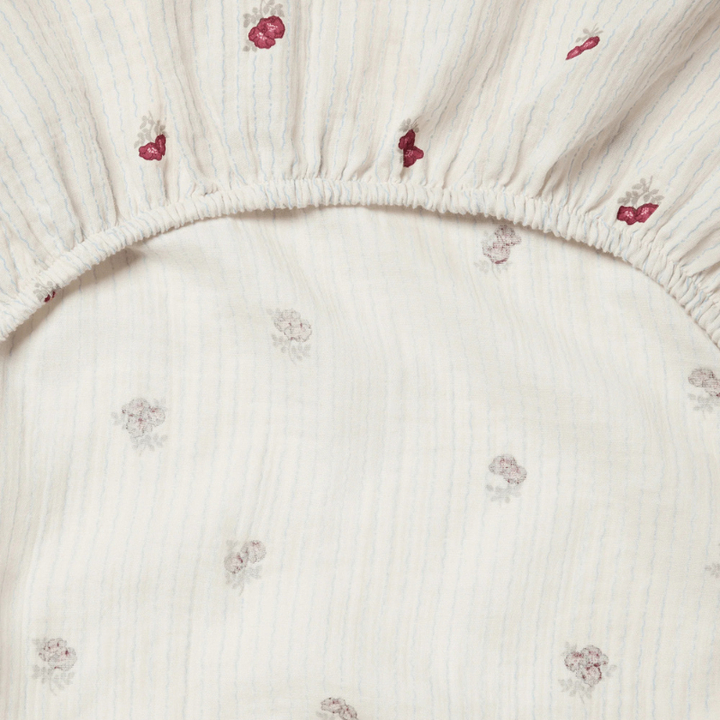 Muslin Fitted Crib Sheet | Rosehip by Garbo &amp; Friends