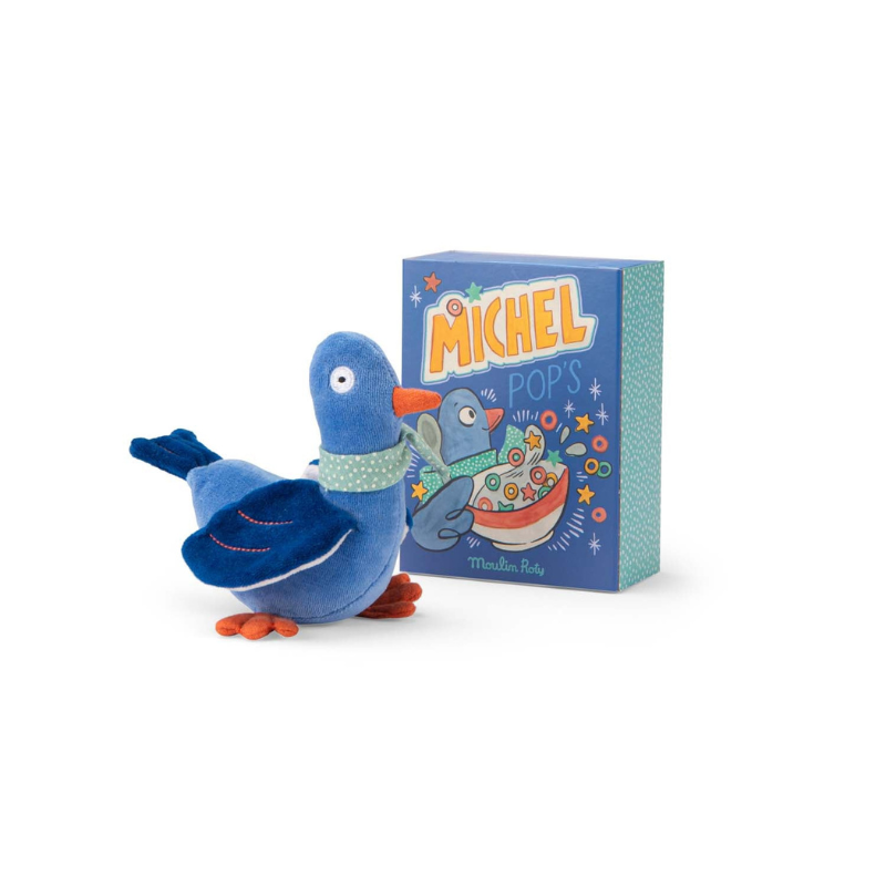 Puce &amp; Pilou | Pigeon Rattle Soft Toy by Moulin Roty