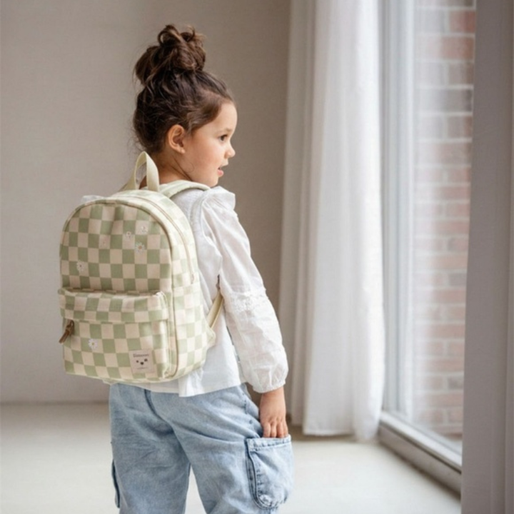 Nostalgia Kids Backpack (7.3L) | Green Check by Kidzroom