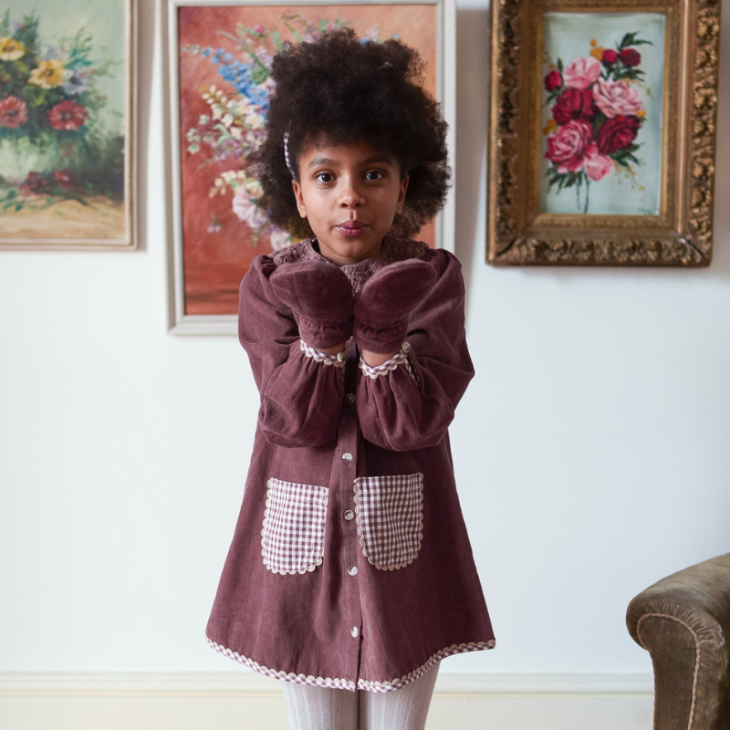 Velvet Jules Dress | Sugarplum by Little Cotton Clothes