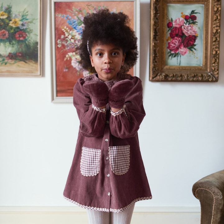 Velvet Jules Dress | Sugarplum by Little Cotton Clothes