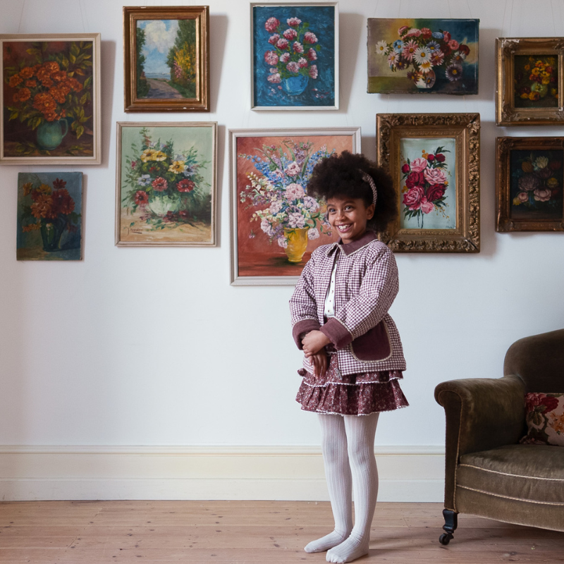 Elsie Jacket | Sugarplum Check by Little Cotton Clothes