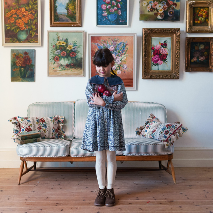 Elizabeth Dress | Barley Floral by Little Cotton Clothes