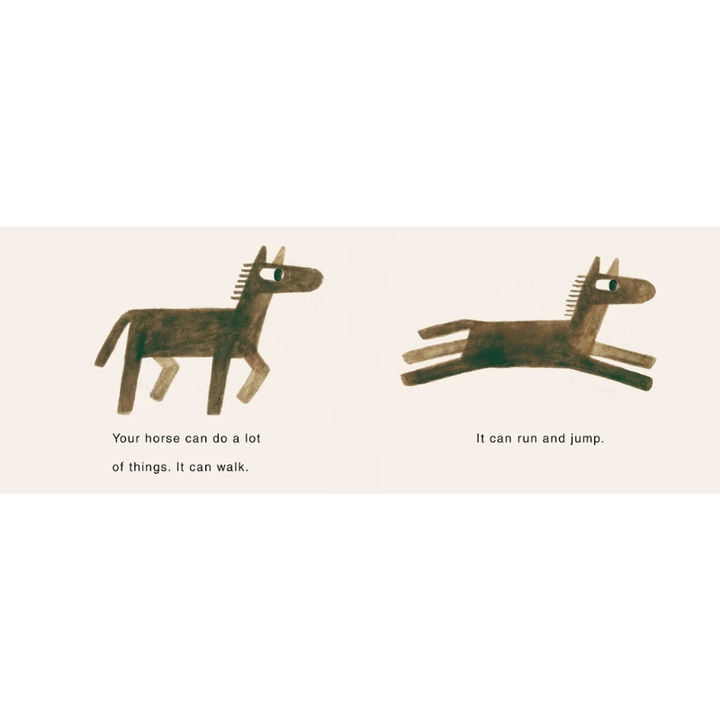 Your Horse (Canadian Edition): A Board Book with Minimalist Illustrations That Explores Imagination, Friendship, and Companionship by Jon Klassen