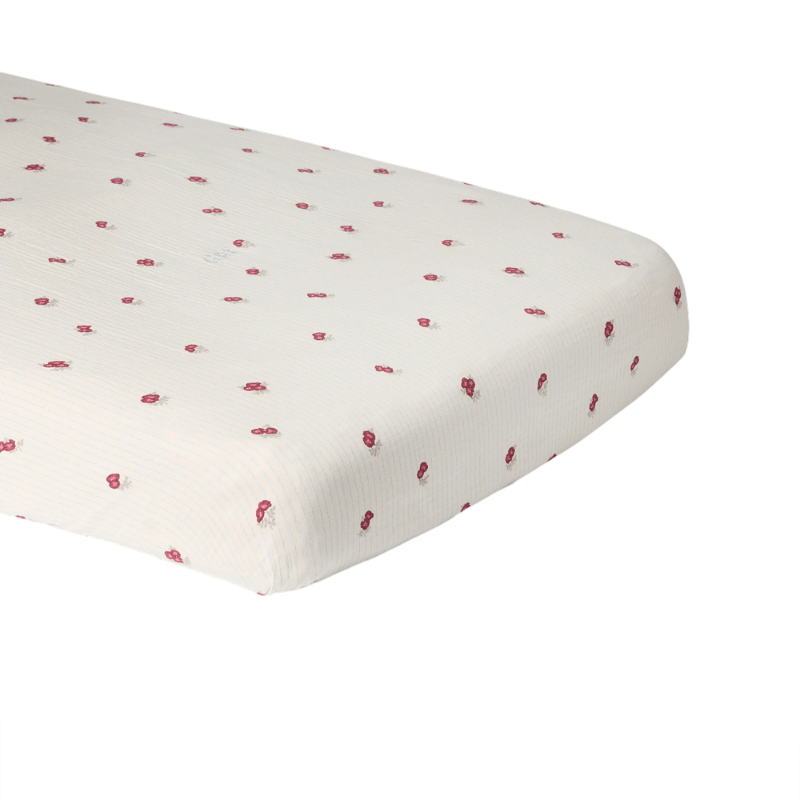 Muslin Fitted Crib Sheet | Rosehip by Garbo &amp; Friends