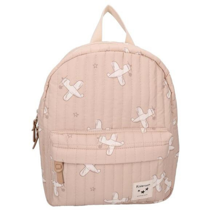 Wonderful Worlds Kids Backpack (7.3L) | Beige Airplanes by Kidzroom