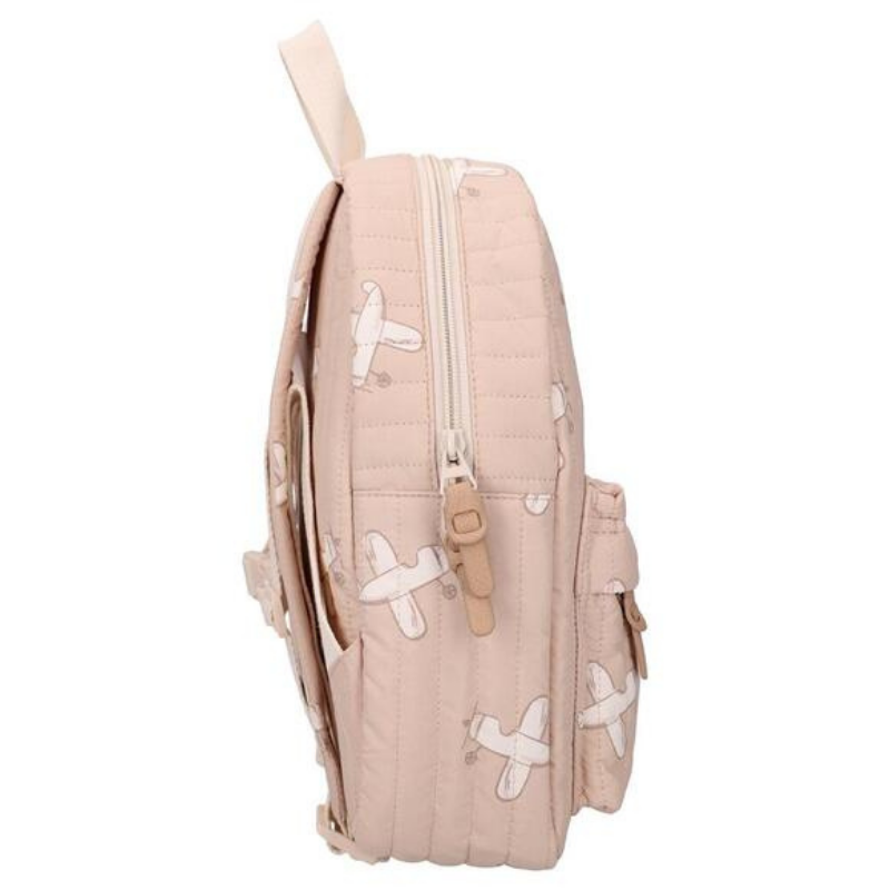 Wonderful Worlds Kids Backpack (7.3L) | Beige Airplanes by Kidzroom