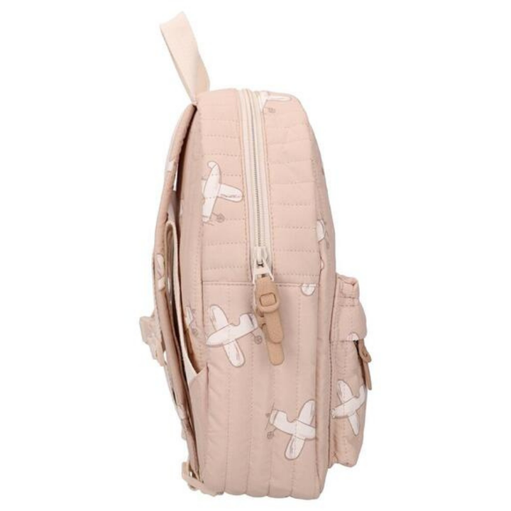Wonderful Worlds Kids Backpack (7.3L) | Beige Airplanes by Kidzroom