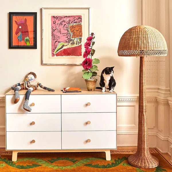 6 Drawer Dresser with Sparrow Base by Oeuf - Maude Kids Decor