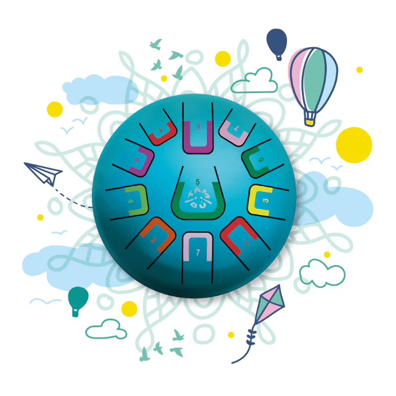 8" Tambú 11 Tones Tongue Drum by Tambú - Maude Kids Decor