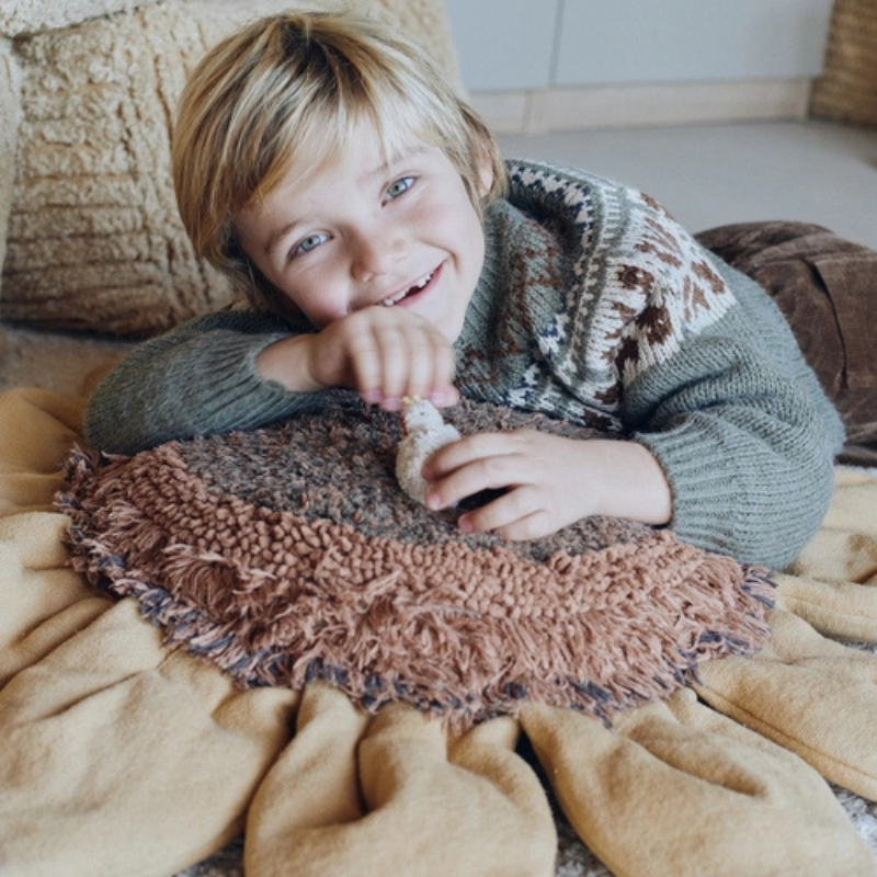 Floor Cushion Sunflower by Lorena Canals