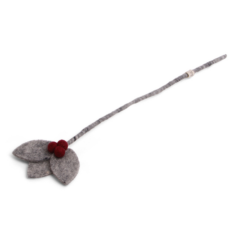 Grey Leaf Branch with Red Berries by Én Gry & Sif