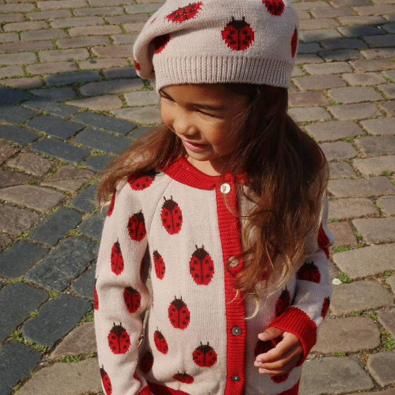 Belou Knit Cardigan | Ladybug by Konges Sløjd