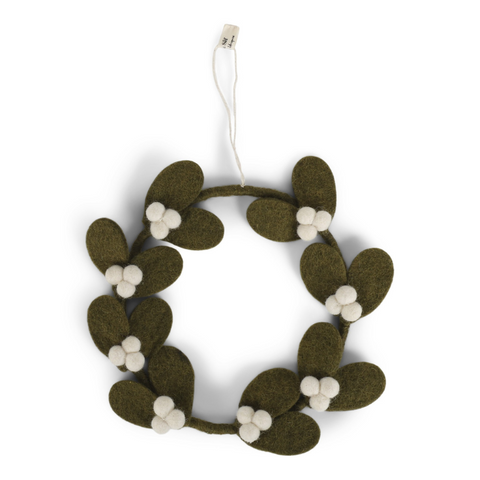 Mistletoe Wreath | Dark Green Small by Én Gry & Sif