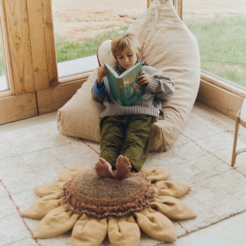 Floor Cushion Sunflower by Lorena Canals