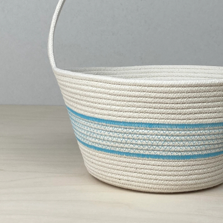 Handmade Cotton Rope Easter Basket | Original by Crafting the Harvest