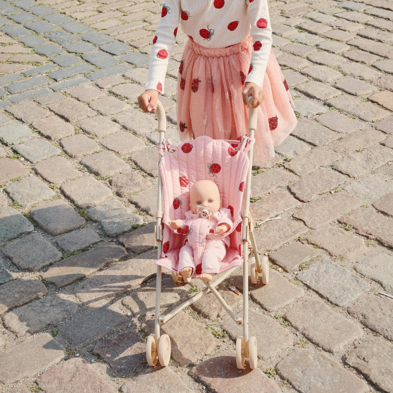 Ladybug Glitter Doll Stroller by Konges Sløjd