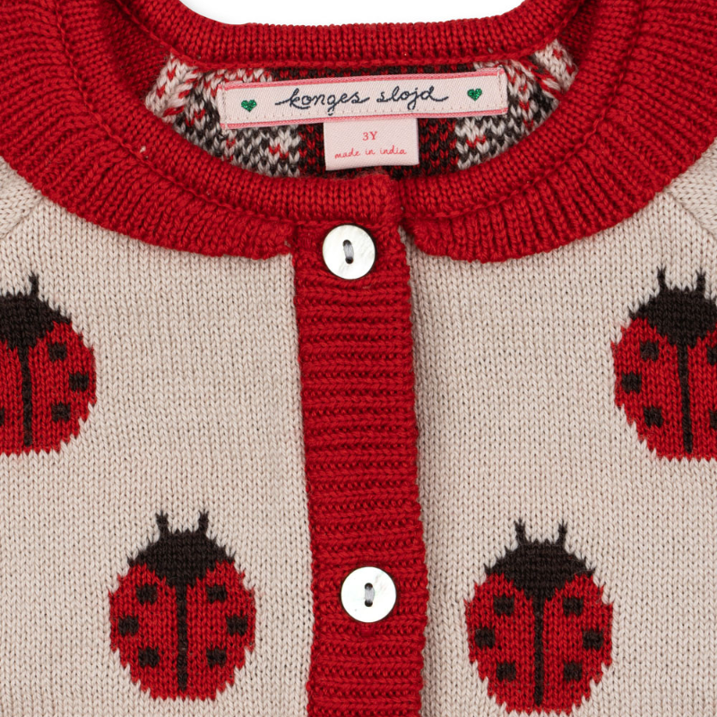 Belou Knit Cardigan | Ladybug by Konges Sløjd