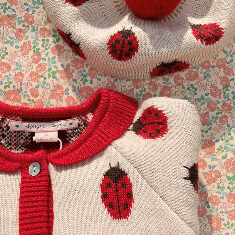 Belou Knit Cardigan | Ladybug by Konges Sløjd