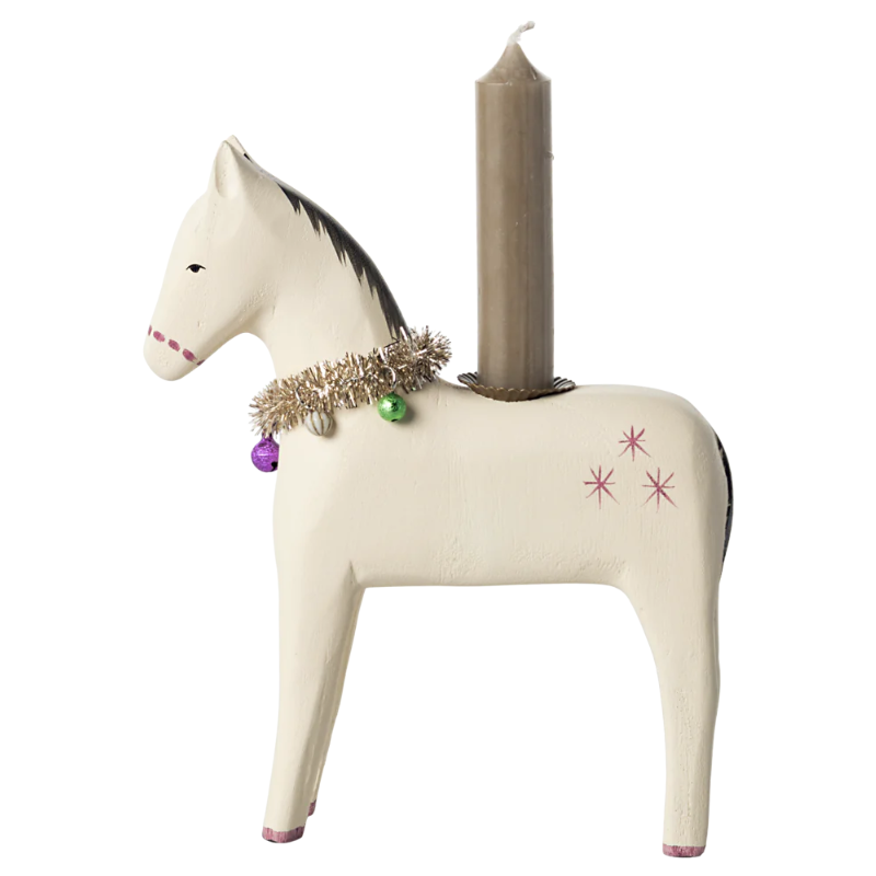 Wooden Candle Holder | Horse by Maileg