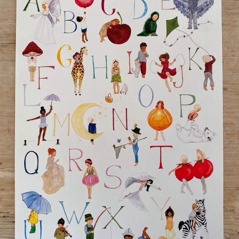 ABC Poster by Tall Hat Tales - Maude Kids Decor