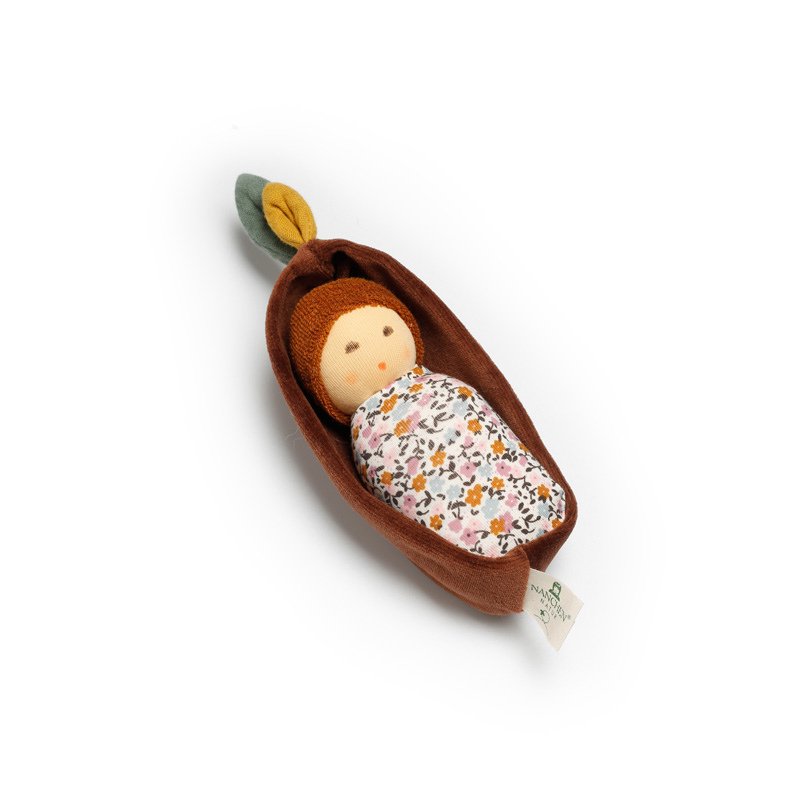 Acorn Rattle Baby Doll in a Nutshell by Nanchen Natur - Maude Kids Decor