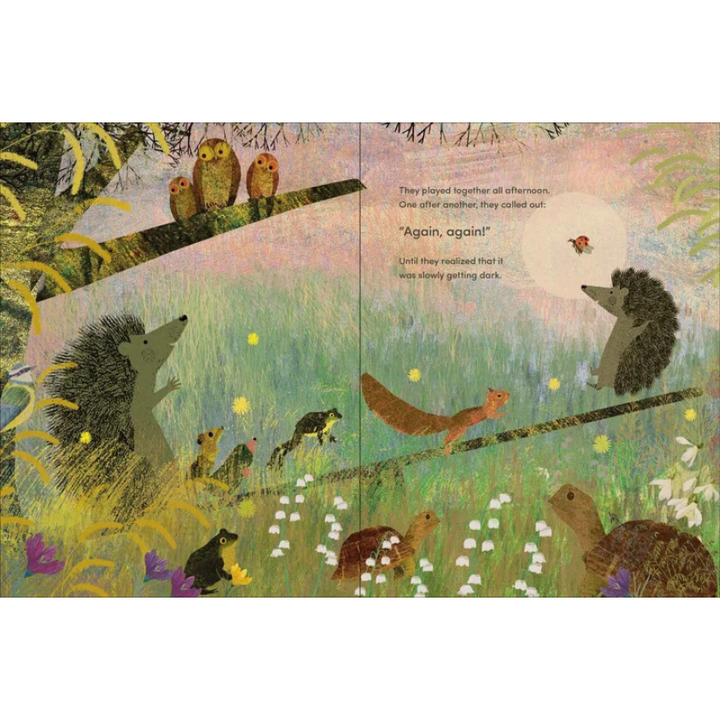 Again!: A Big Hedgehog and Little Hedgehog Adventure by Britta Teckentrup - Maude Kids Decor