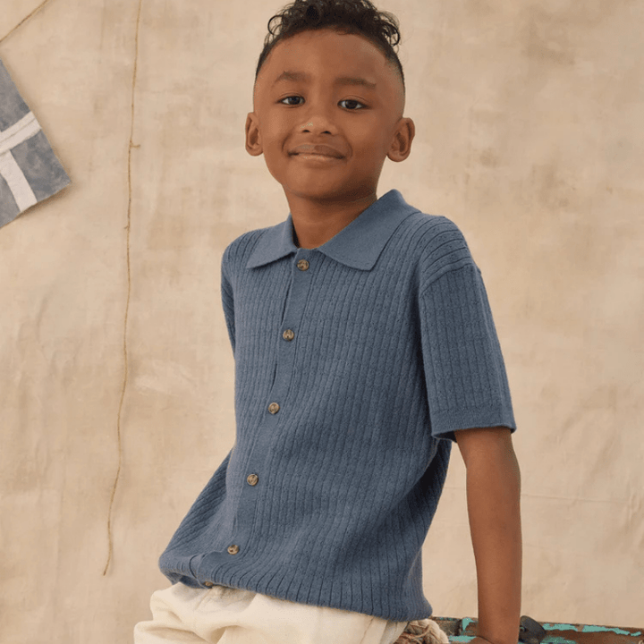 Aiden Polo | Marine by Rylee &amp; Cru - Maude Kids Decor