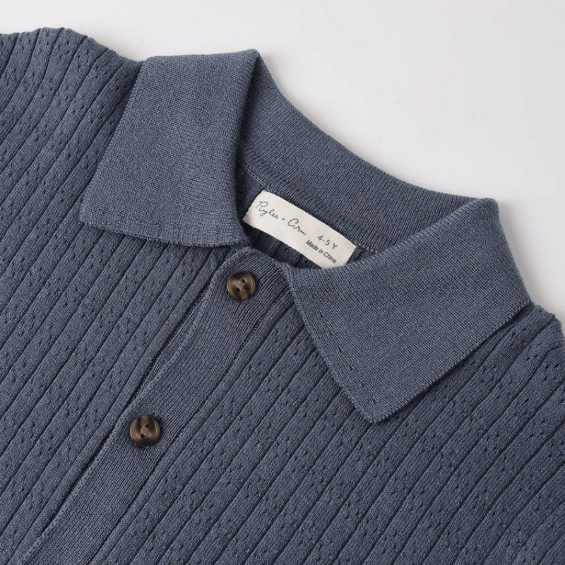 Aiden Polo | Marine by Rylee & Cru - Maude Kids Decor